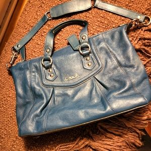 Teal Coach purse